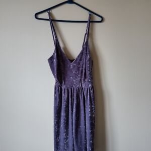 Purple Velvet Mini Dress XXL
